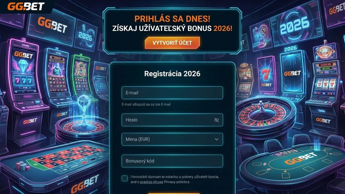 Registrácia s bonusom v Ggbet